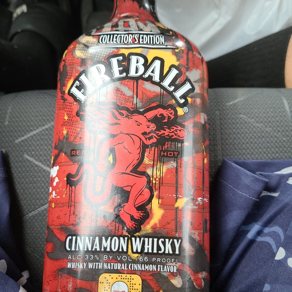Fire ball collector's edition empty bottle
